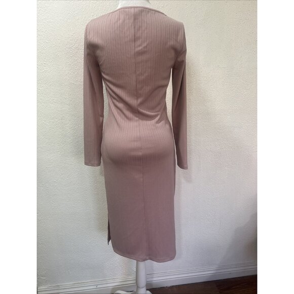 Nine‎ West Wrap Front Dress Size PS Pink Light Color Stretch - Picture 6 of 13